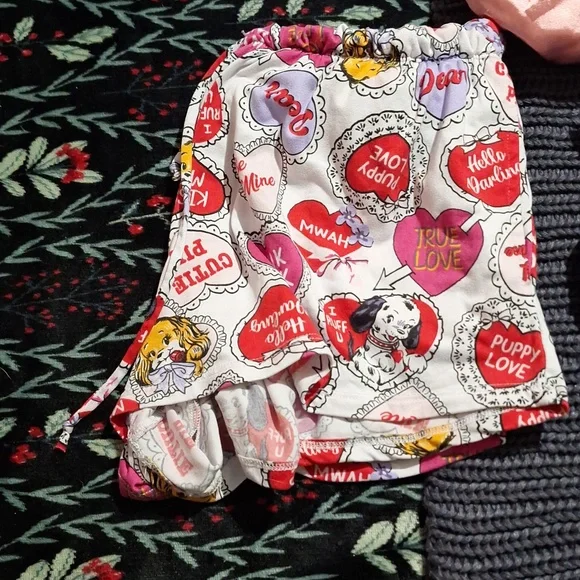 Elastic Waist Bloomers and Shorts Set - Pink, Navy, White Pattern - Picture 2 of 4